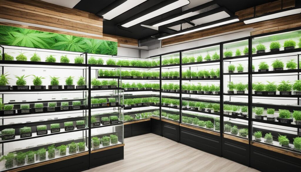 Cannabis Dispensary Interior in Lampang