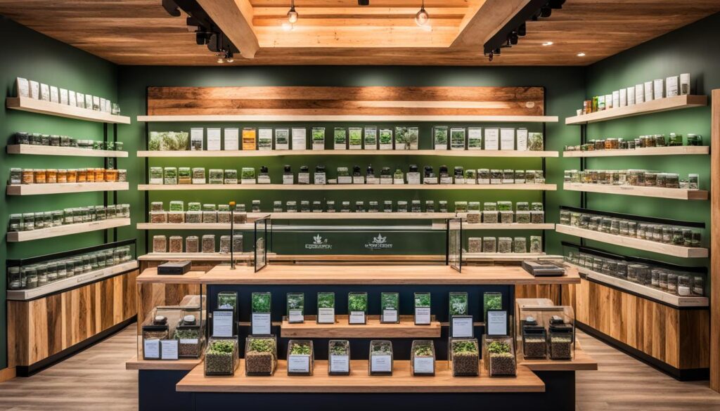 Lyon cannabis store selection