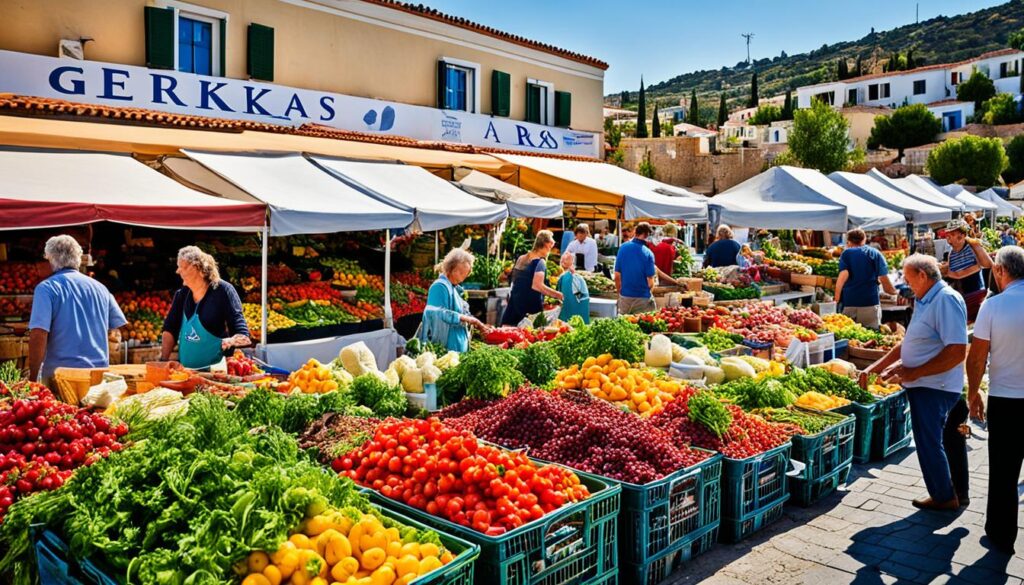 organic farmers market gerakas